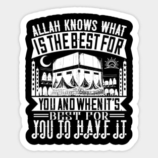 Allah knows what is the best for you Sticker